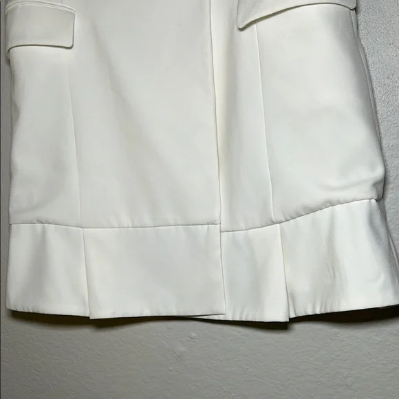 Zara Ivory Double-Breasted Vest - Picture 7 of 11